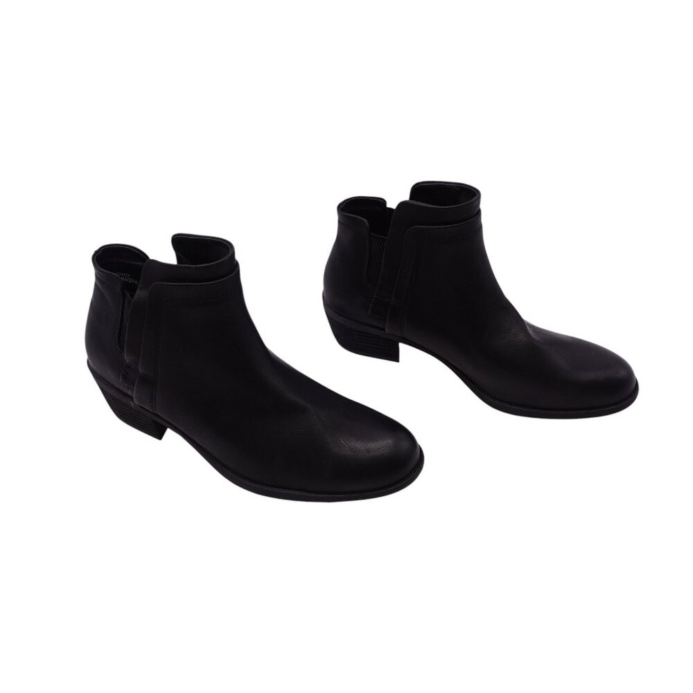 NWOB BOC by Born Grover Ankle Bootie Boots Sz 9.5M Black Slip On Faux Leather